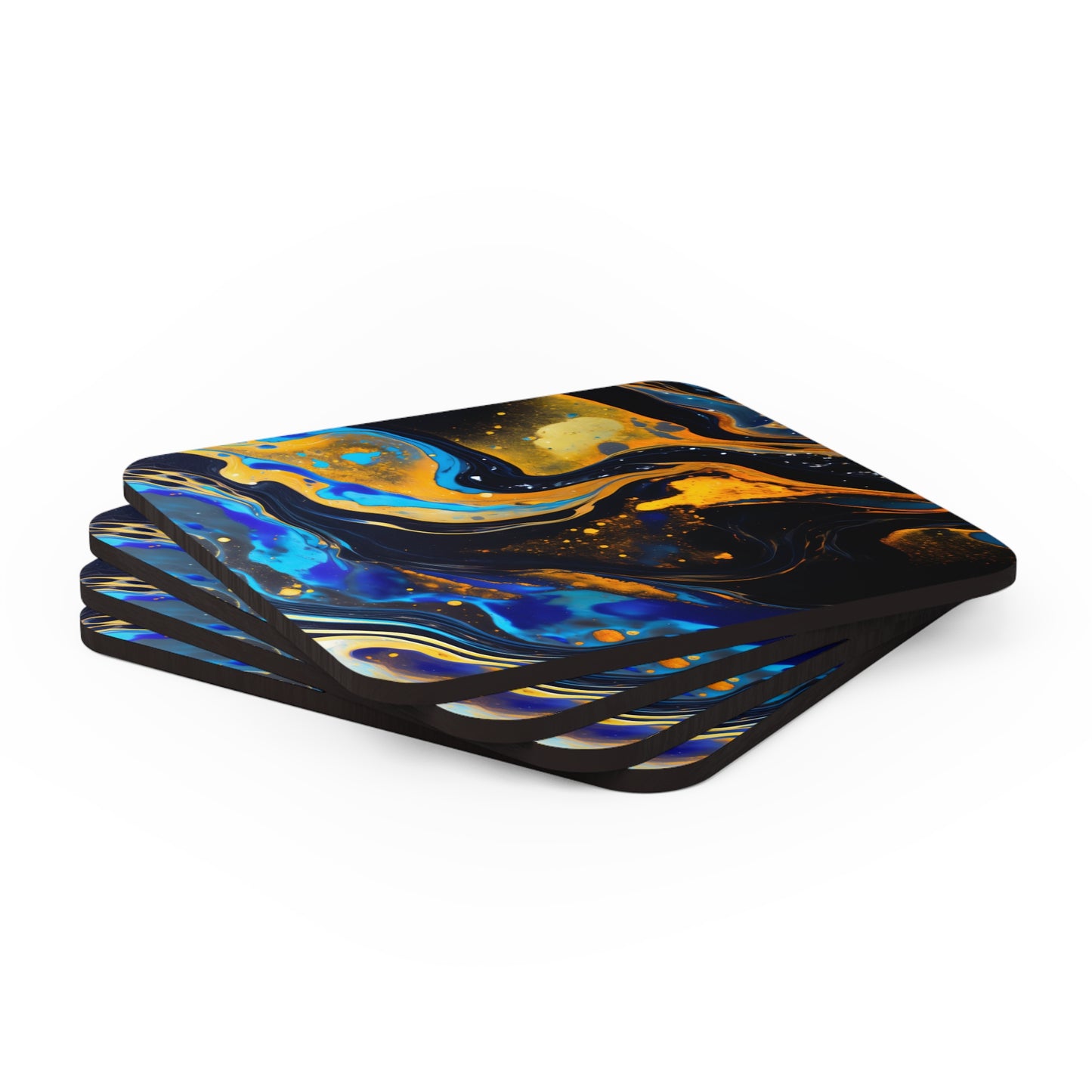 Black and Navy Celestial | Set of 4 Coasters