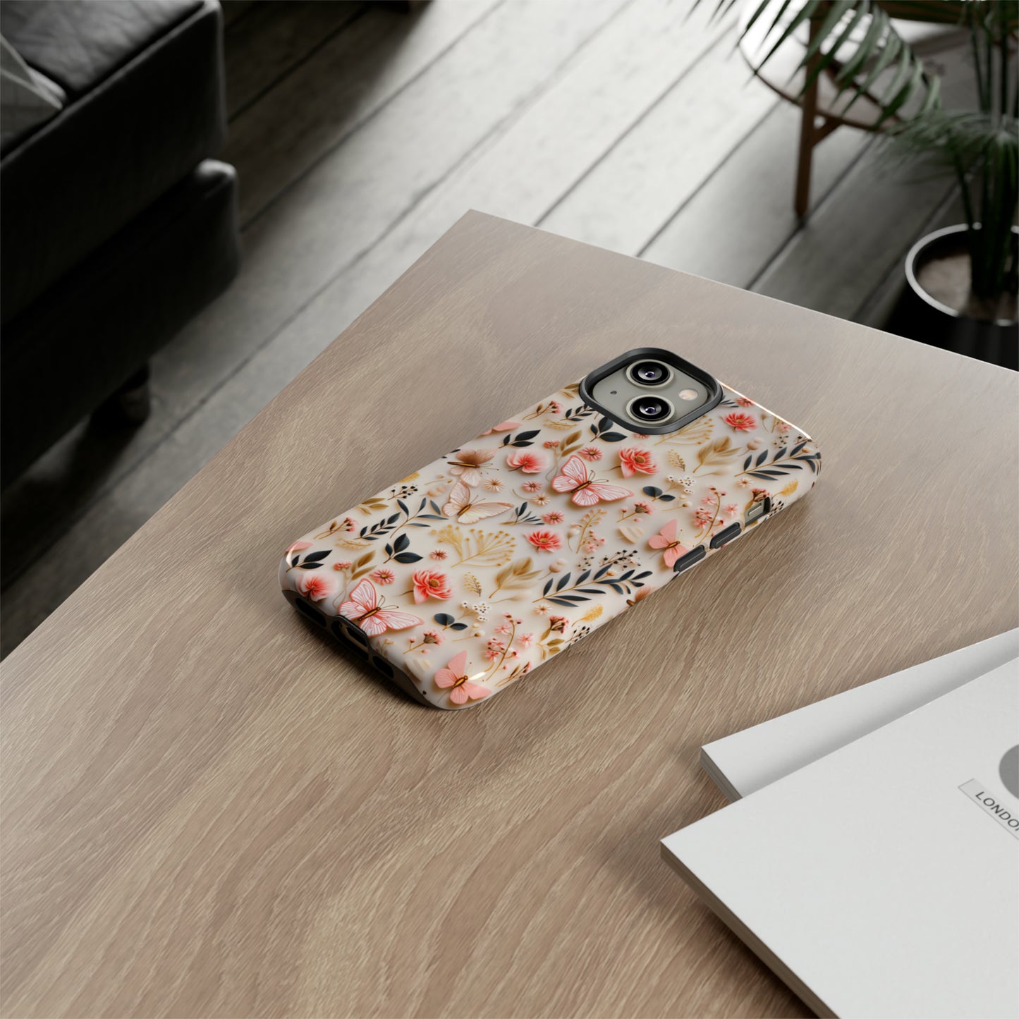 Gilded Butterfly Reverie | Tough Phone Case