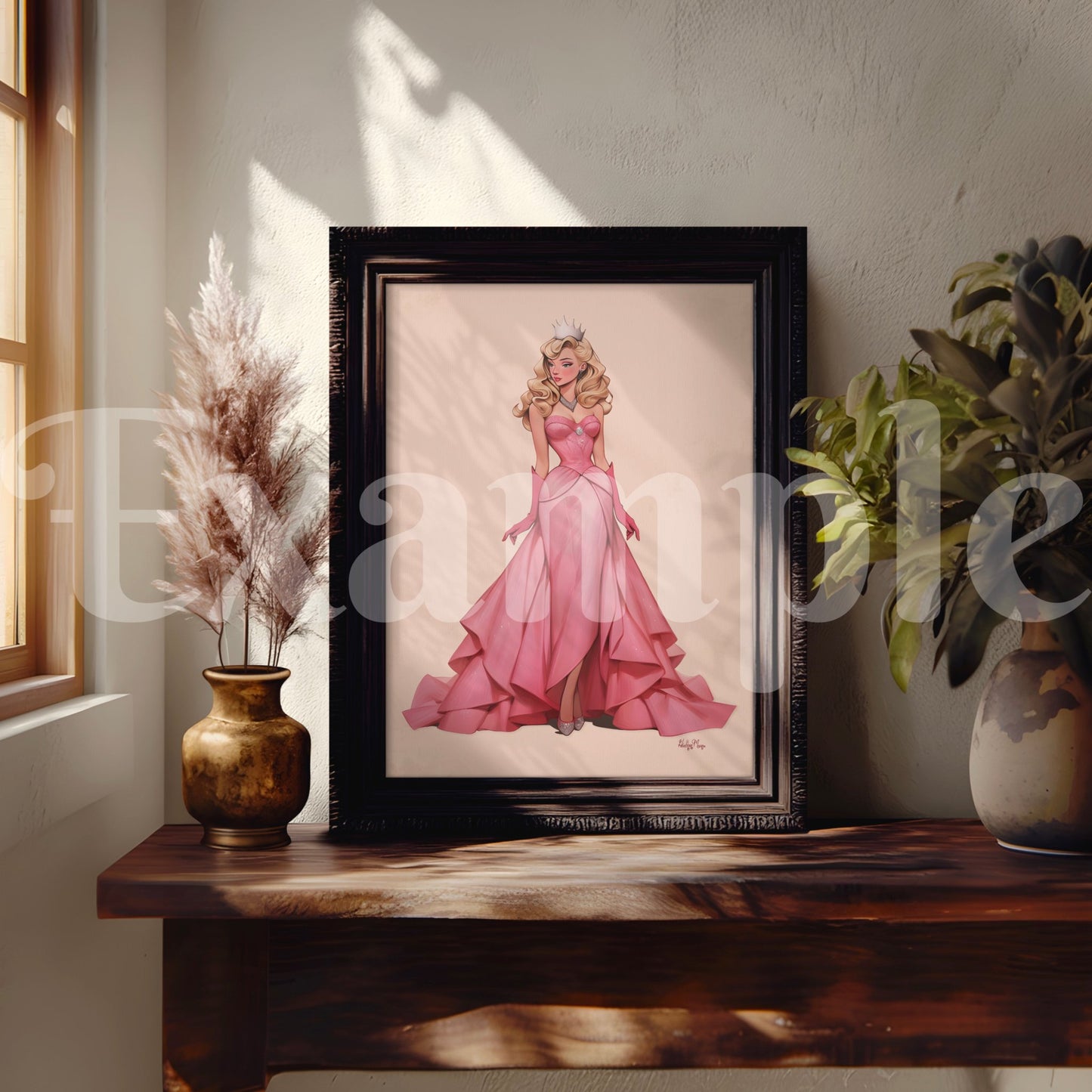 Vertical Frame Mockup with Greenery