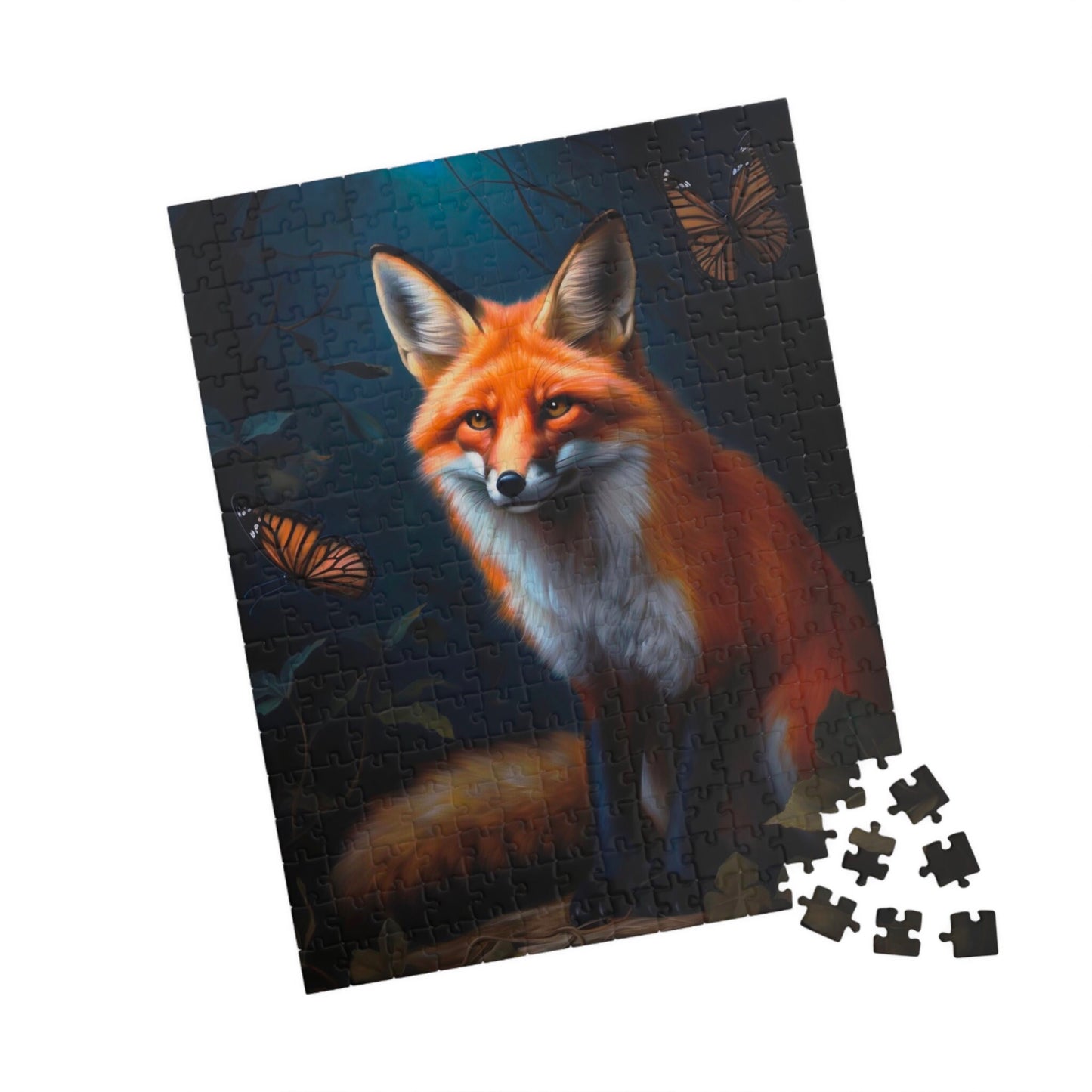 Red Fox with Butterflies | Jigsaw Puzzle