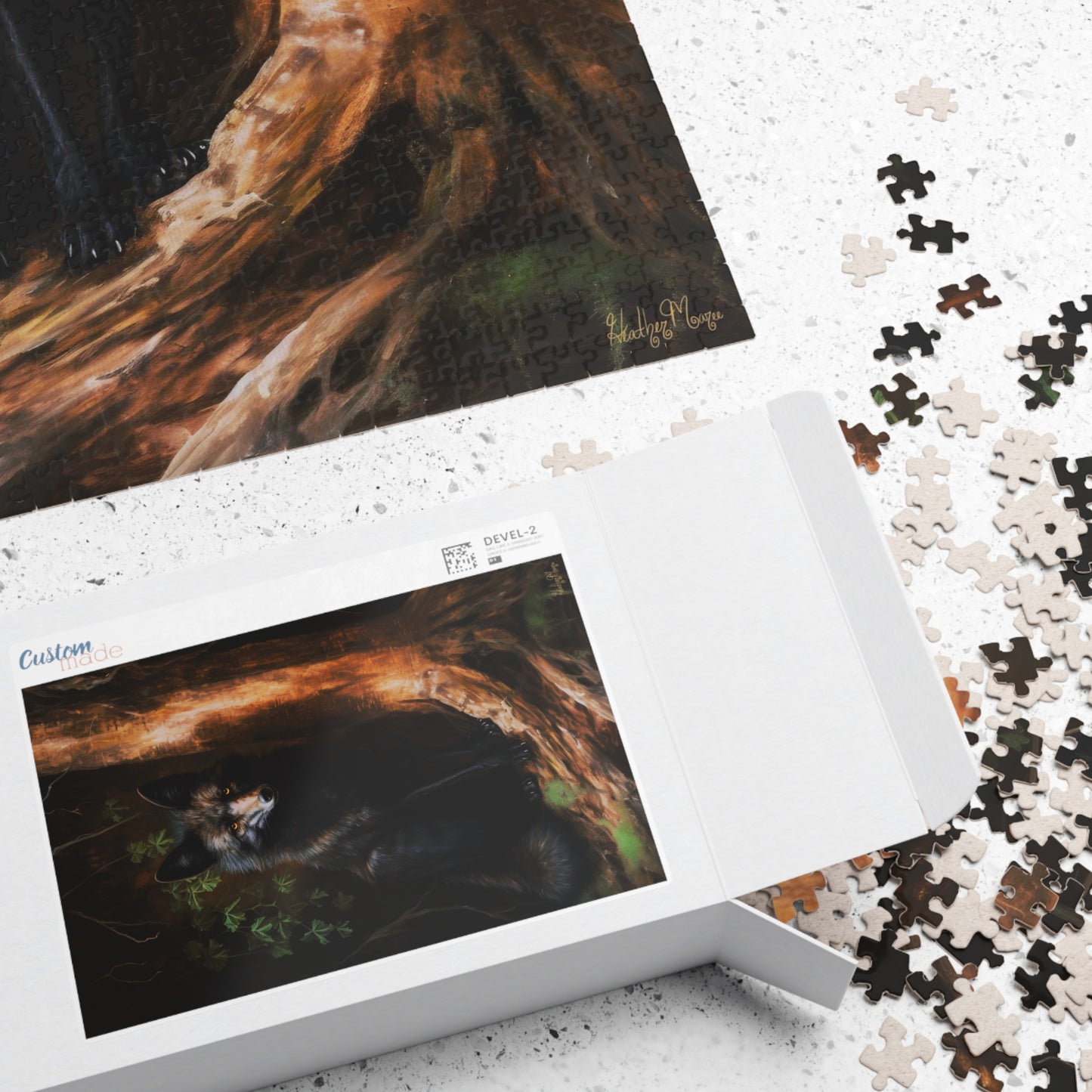 Regal Black Fox in a Forest | Jigsaw Puzzle