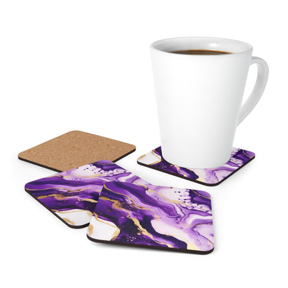 Purple and Ivory Geode | Set of 4 Coasters