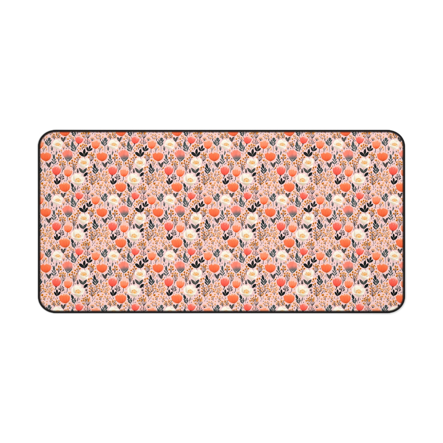 Floral Folk Whimsy Desk Mat