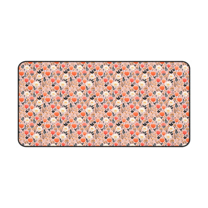 Floral Folk Whimsy Desk Mat