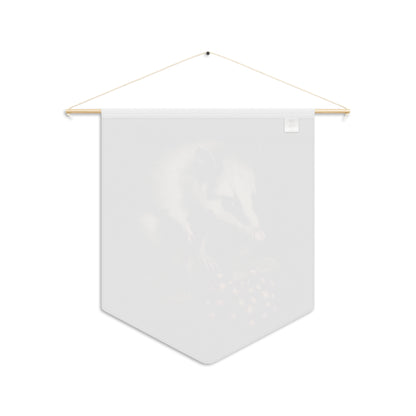 Opossum with Red Berries | Hanging Pennant