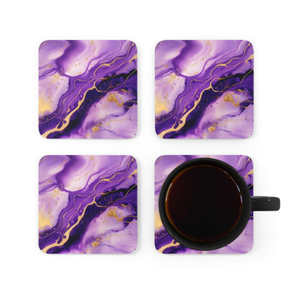 Purple and Lilac Geode | Set of 4 Coasters