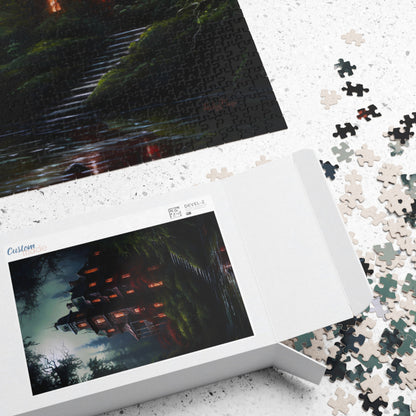 Nocturnal Victorian Manor | Jigsaw Puzzle