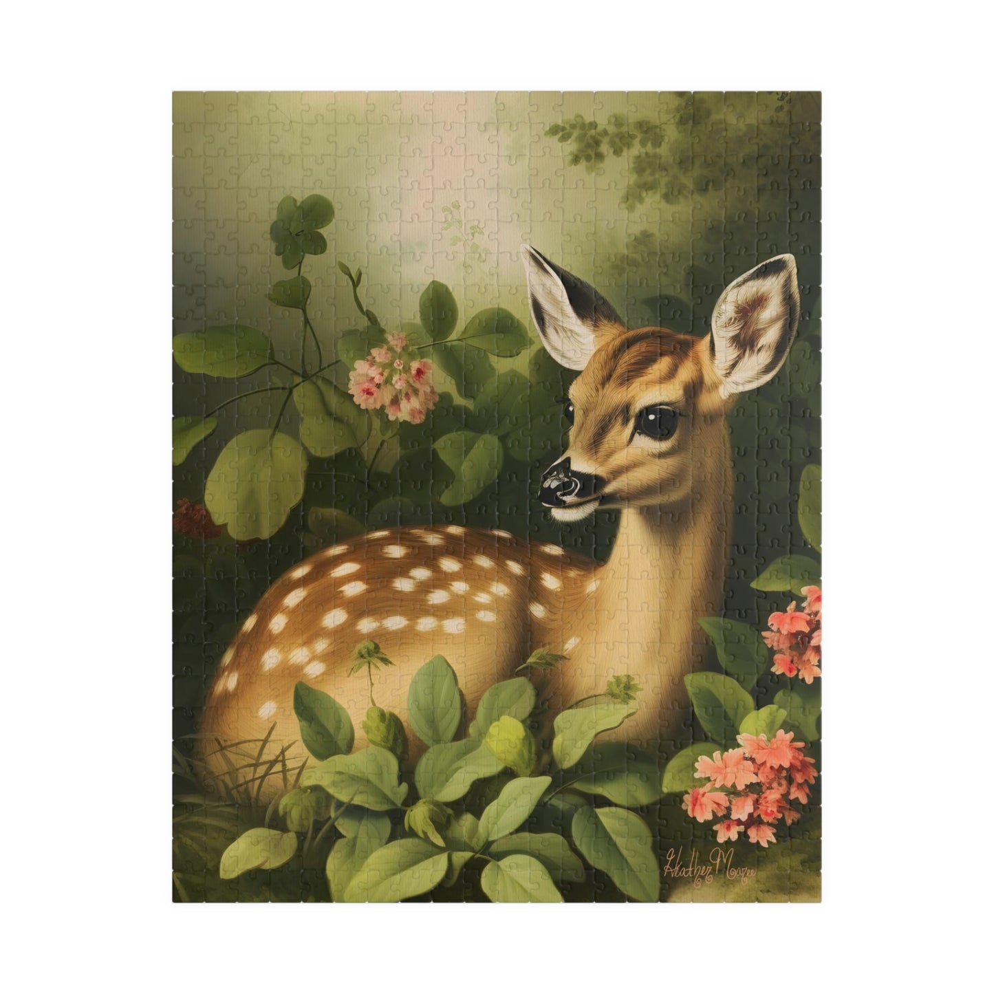 Fawn Amongst Flowers | Jigsaw Puzzle