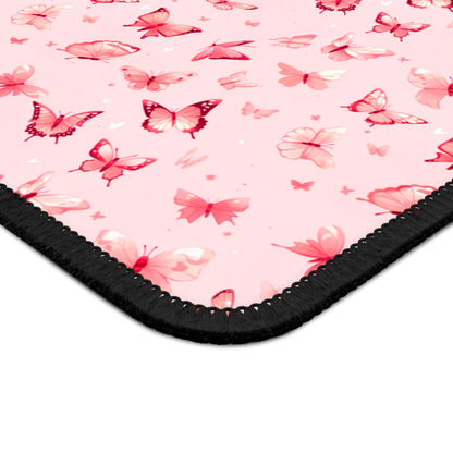 Whimsical Pink Butterflies Mouse Pad