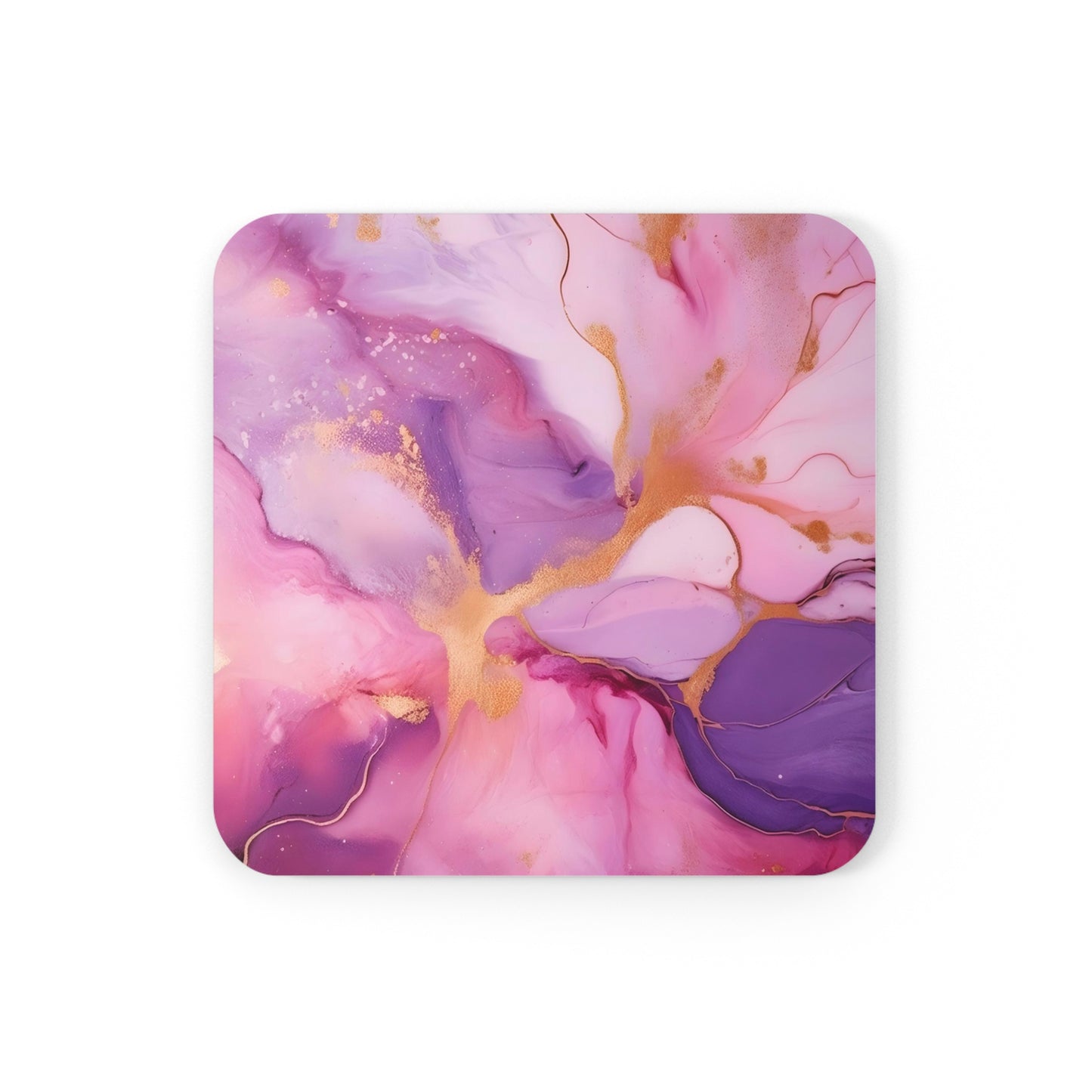 Lilac and Pink Geode | Set of 4 Coasters