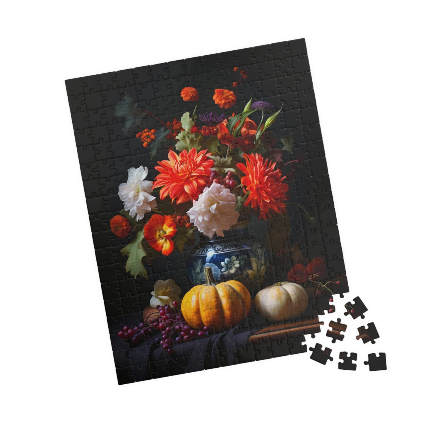 Flower Bouquet with Pumpkins and Fruit | Jigsaw Puzzle