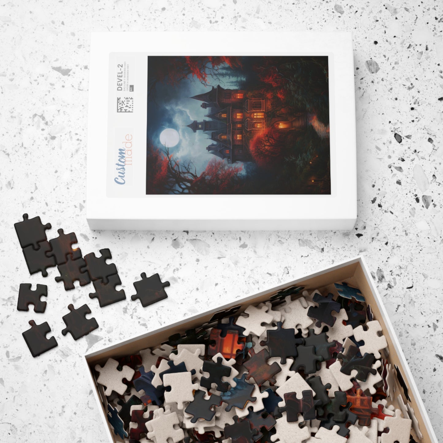 Moonlit Victorian Manor | Jigsaw Puzzle