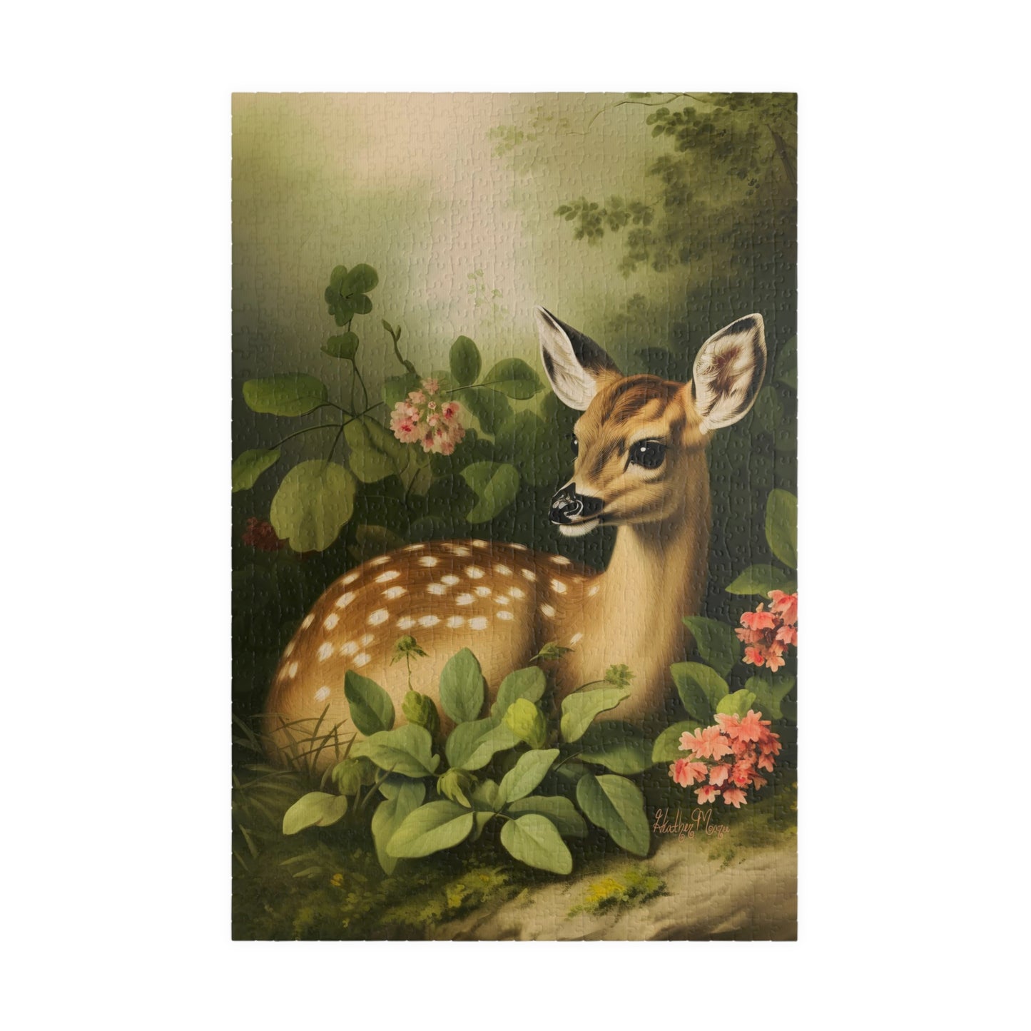 Fawn Amongst Flowers | Jigsaw Puzzle