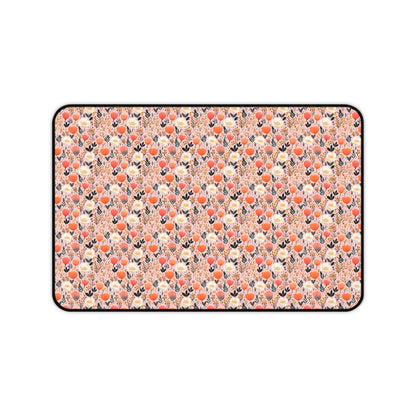 Floral Folk Whimsy Desk Mat