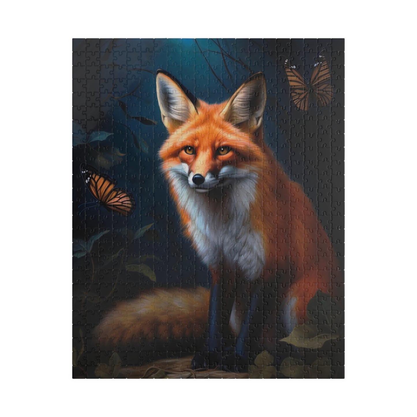 Red Fox with Butterflies | Jigsaw Puzzle