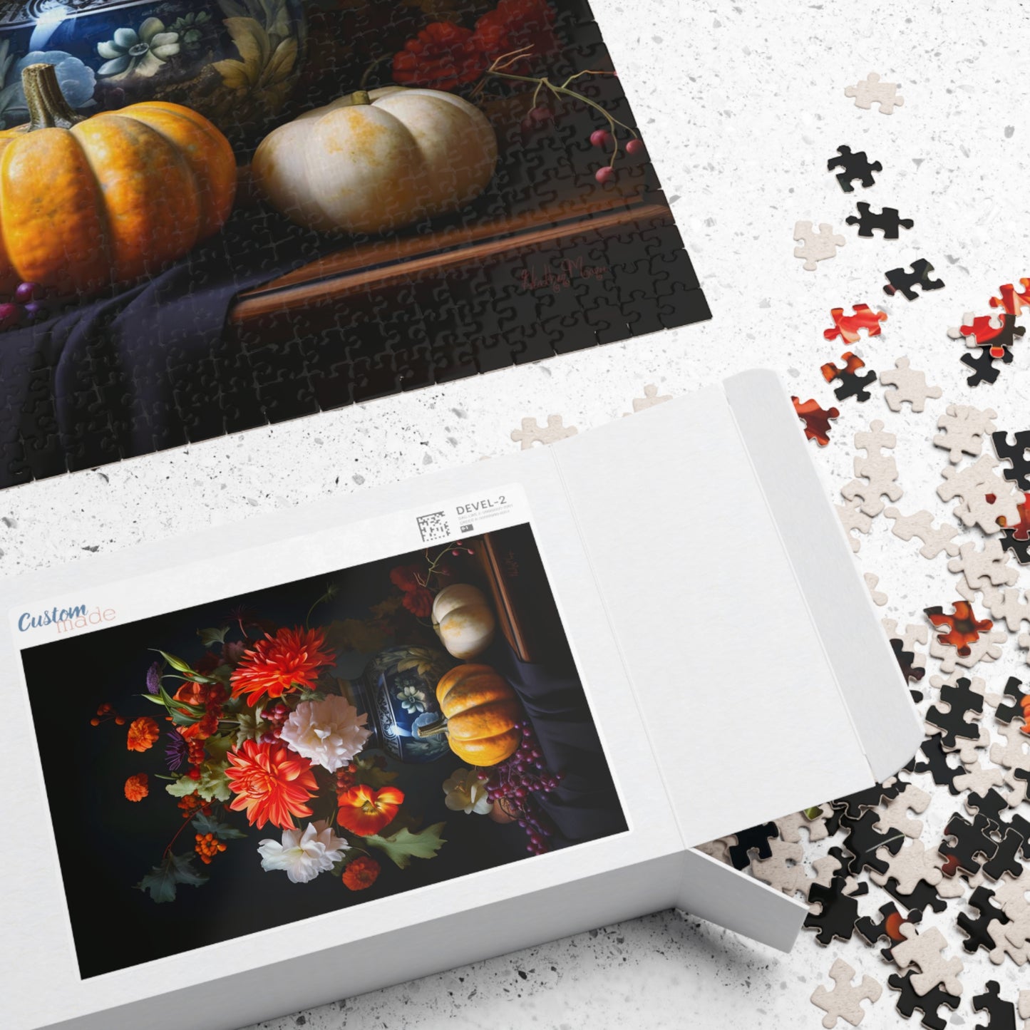 Flower Bouquet with Pumpkins and Fruit | Jigsaw Puzzle