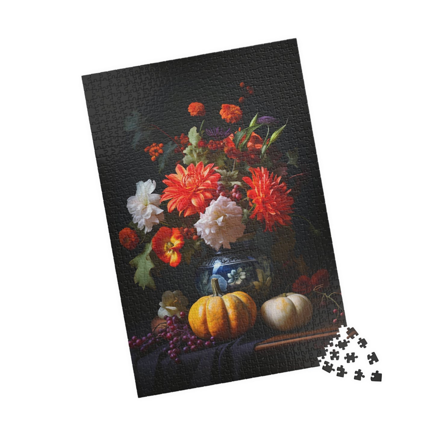 Flower Bouquet with Pumpkins and Fruit | Jigsaw Puzzle
