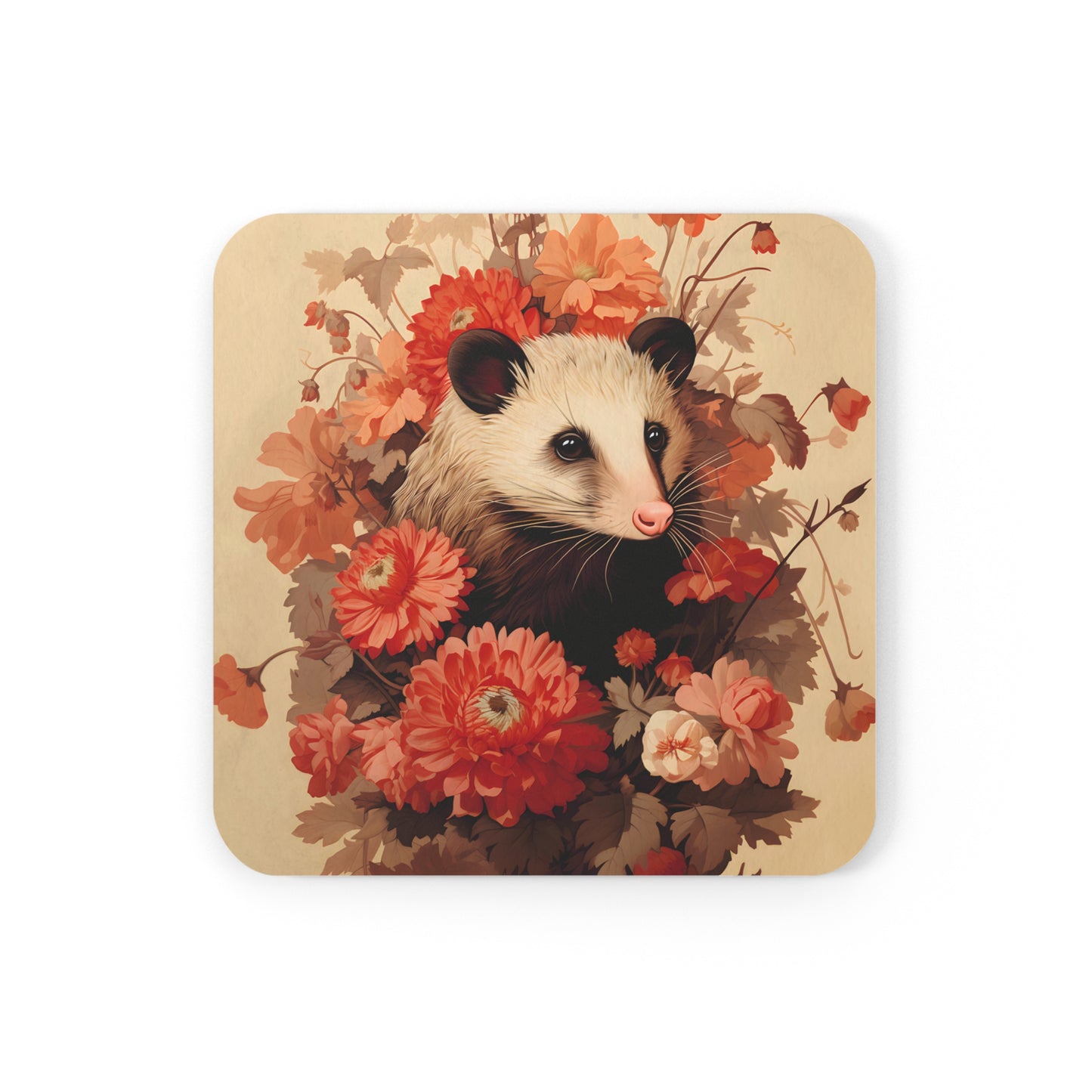 Opossum's Enchanted Haven  | Set of 4 Coasters