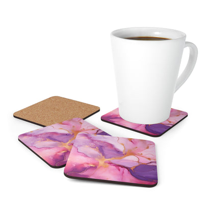 Lilac and Pink Geode | Set of 4 Coasters