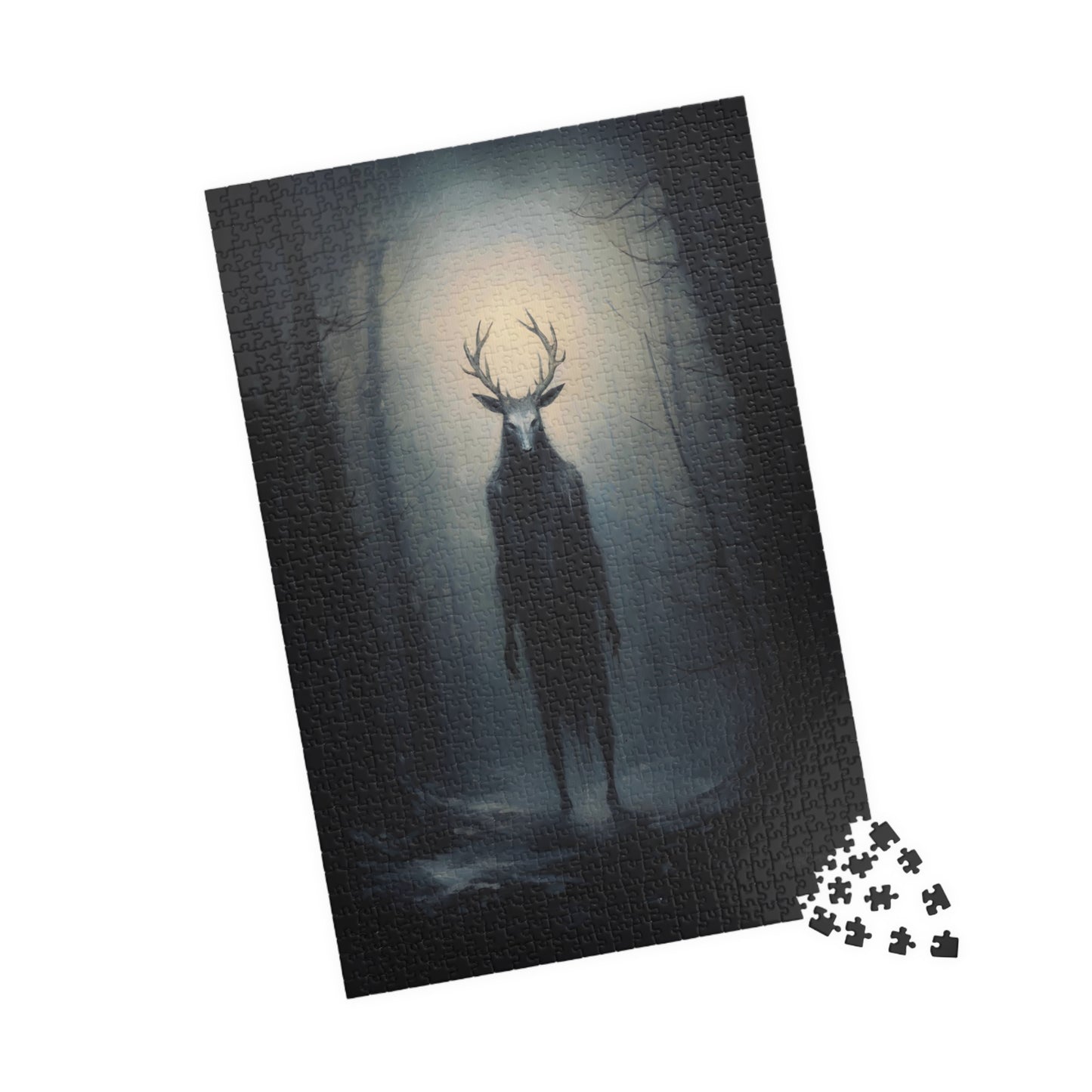 Slavic Wendigo within a Winter Forest | Jigsaw Puzzle