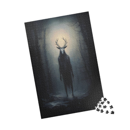 Slavic Wendigo within a Winter Forest | Jigsaw Puzzle