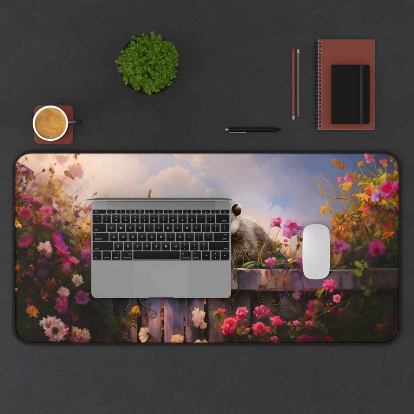 Opossum's Secret Retreat Desk Mat