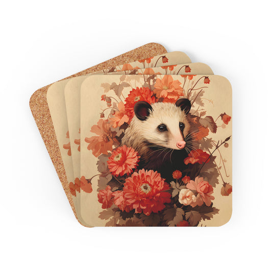 Opossum's Enchanted Haven  | Set of 4 Coasters