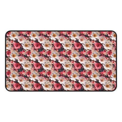 Floral Papercut Delight Desk Mat