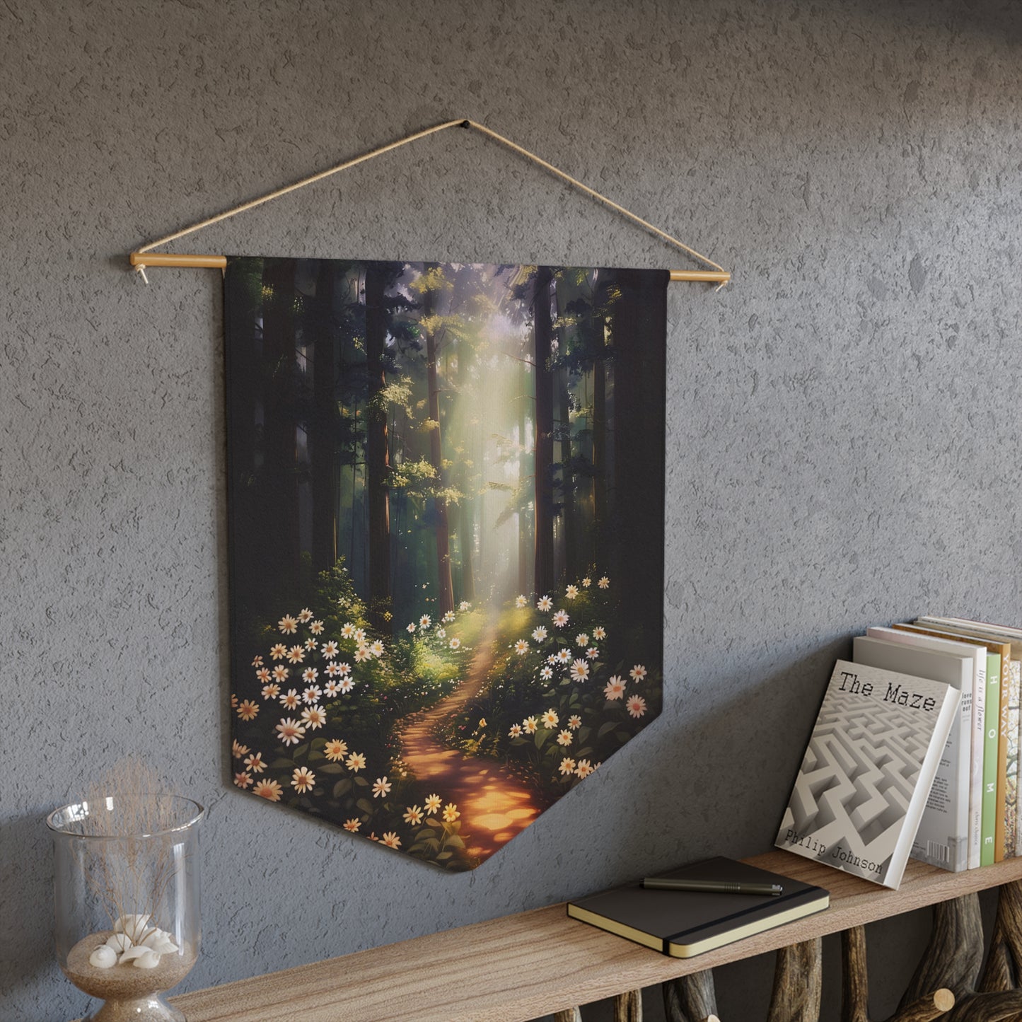 Illuminated Trail of Tranquility | Hanging Pennant