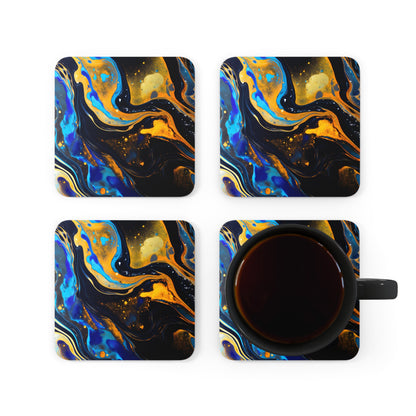 Black and Navy Celestial | Set of 4 Coasters