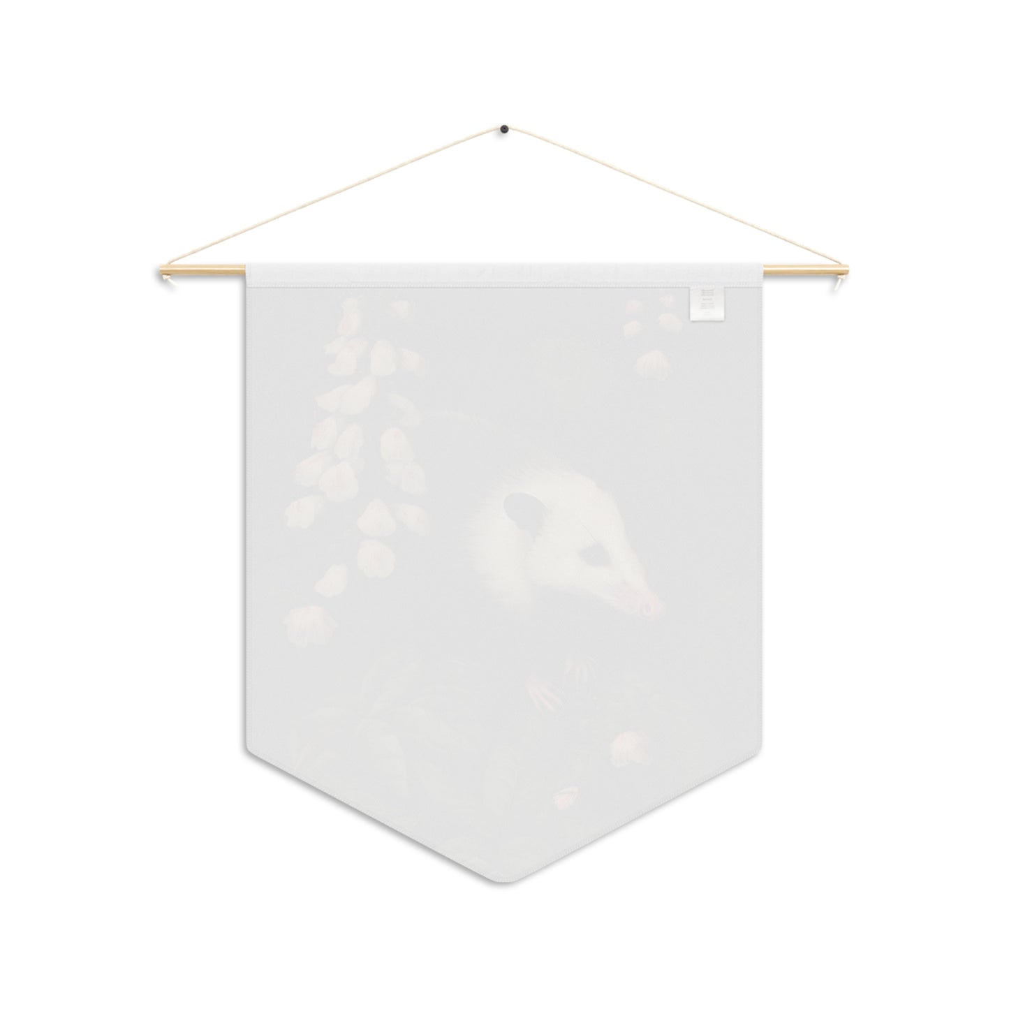 Opossum in Lush Foliage | Hanging Pennant