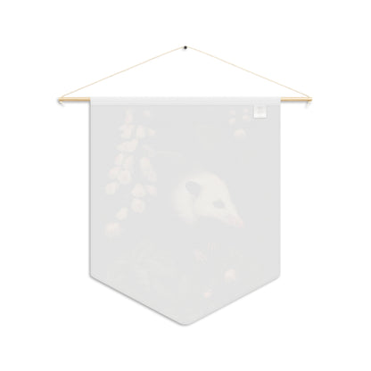 Opossum in Lush Foliage | Hanging Pennant
