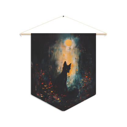 Mystic Moonlight Fox | Hanging Pennant