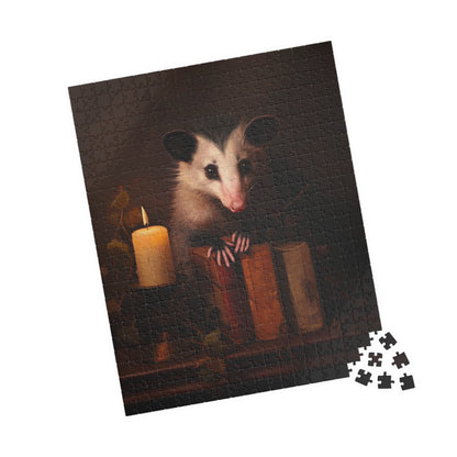 Opossum with Antique Books | Jigsaw Puzzle