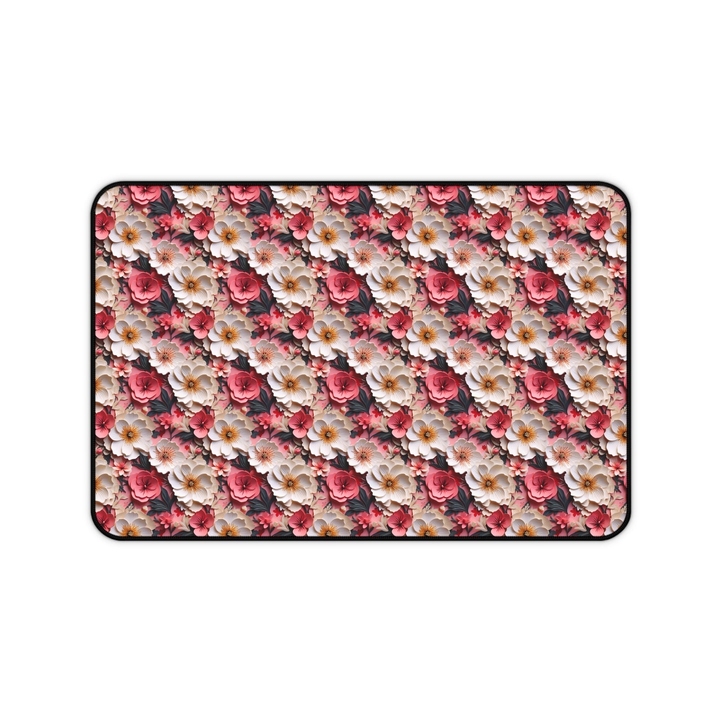 Floral Papercut Delight Desk Mat