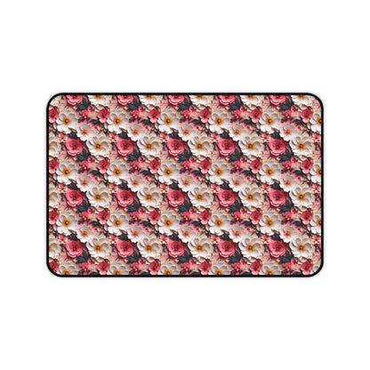 Floral Papercut Delight Desk Mat