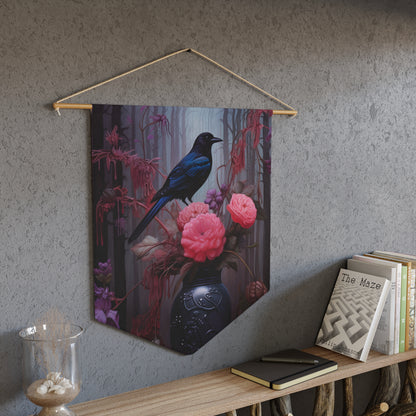 Crow's Twilight Sonata | Hanging Pennant