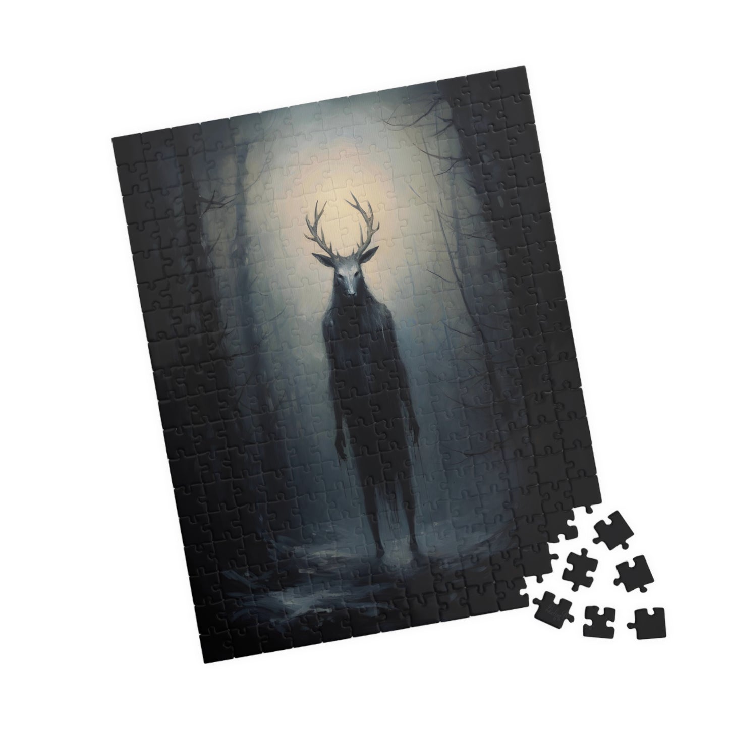 Slavic Wendigo within a Winter Forest | Jigsaw Puzzle