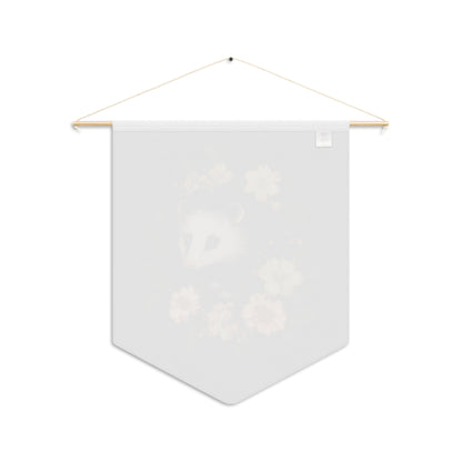 Fluffy Opossum with Flowers | Hanging Pennant