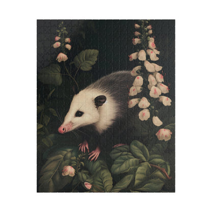 Opossum in Lush Foliage | Jigsaw Puzzle