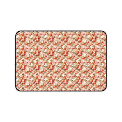 Symphony of Strawberries Desk Mat