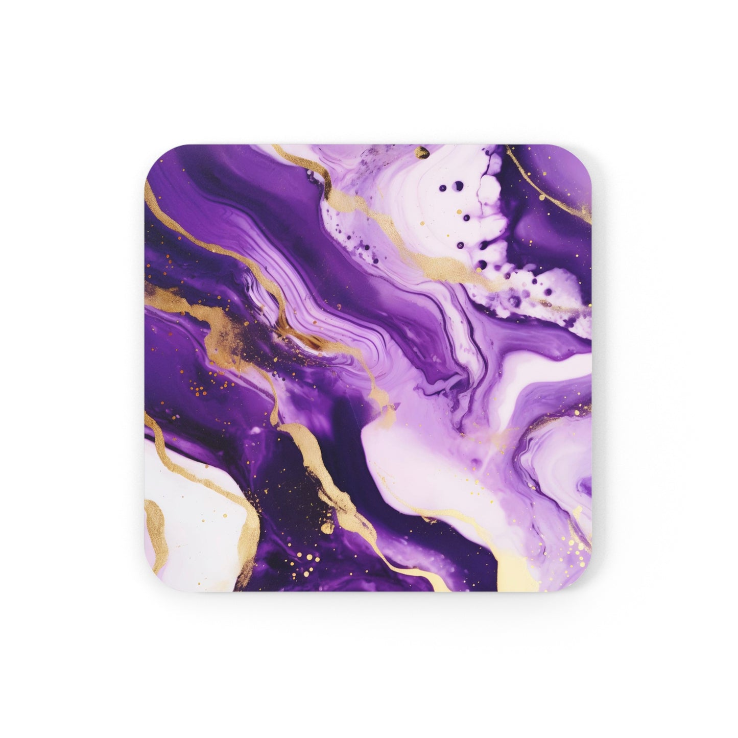 Purple and Ivory Geode | Set of 4 Coasters