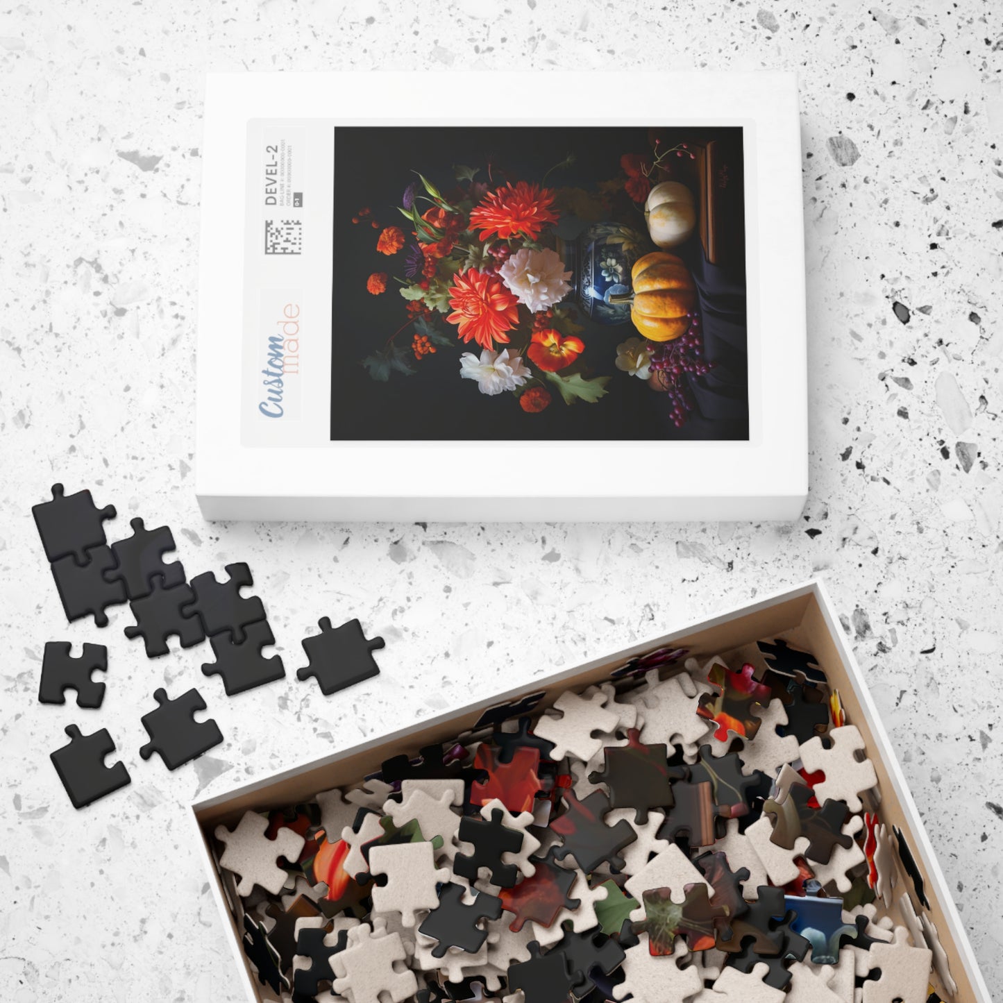 Flower Bouquet with Pumpkins and Fruit | Jigsaw Puzzle