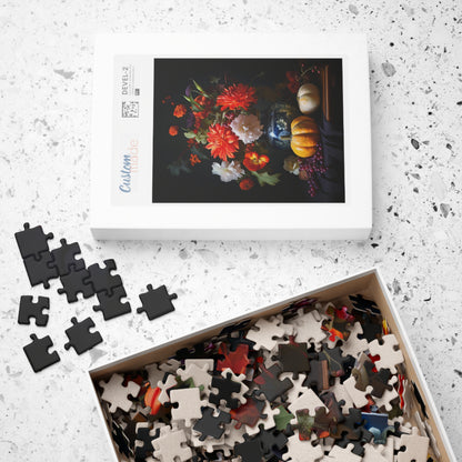 Flower Bouquet with Pumpkins and Fruit | Jigsaw Puzzle