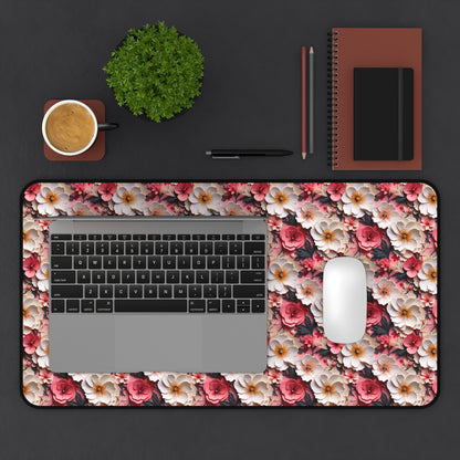 Floral Papercut Delight Desk Mat