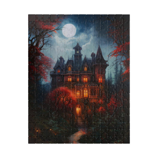 Moonlit Victorian Manor | Jigsaw Puzzle