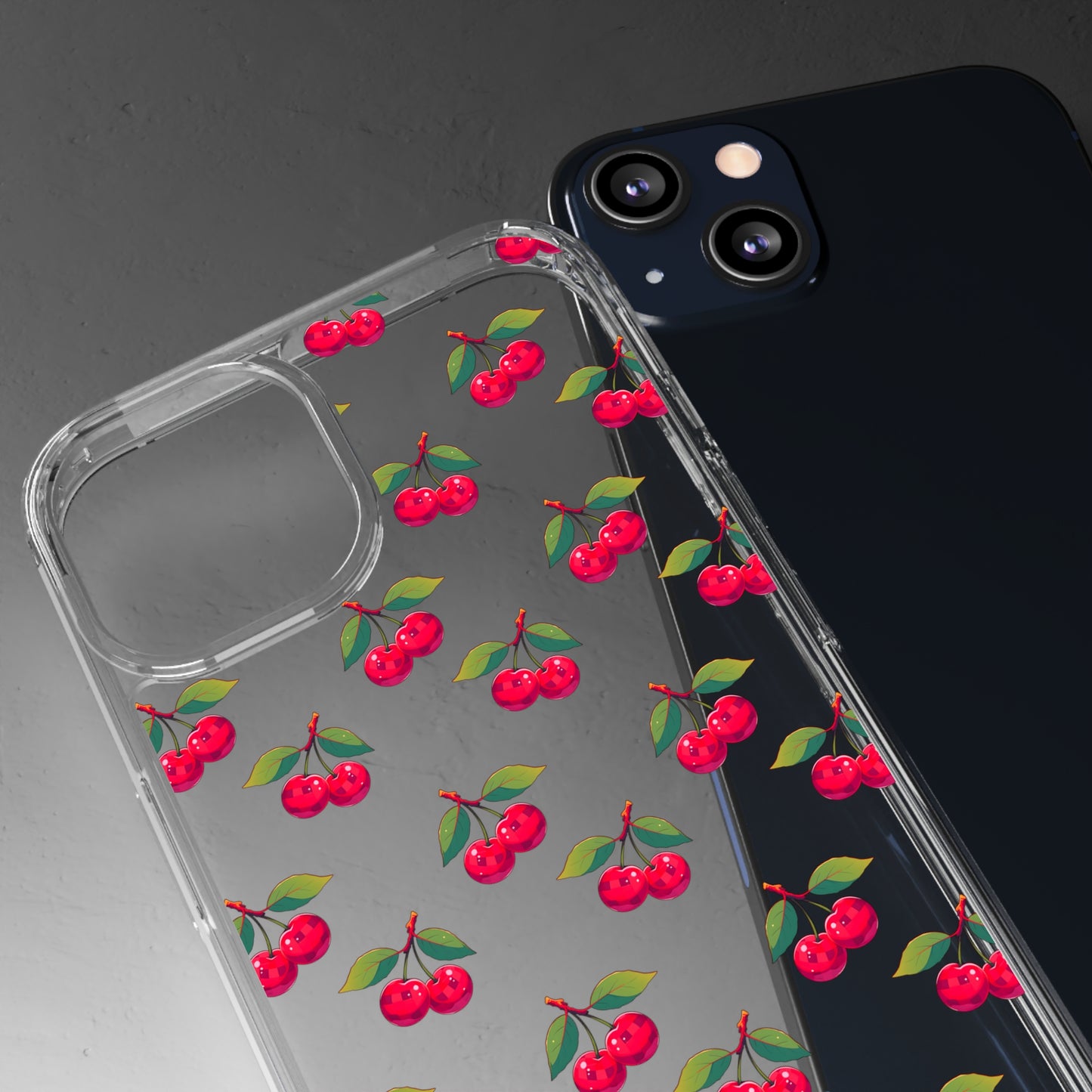 Cherry Pattern | Clear Phone Case