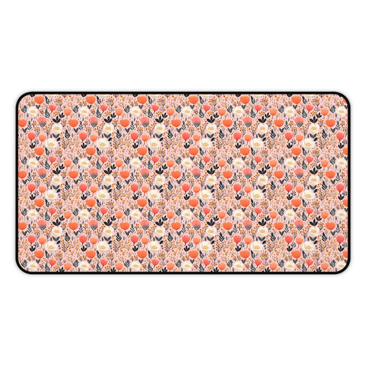 Floral Folk Whimsy Desk Mat