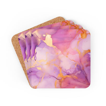 Lilac and Mauve Geode | Set of 4 Coasters