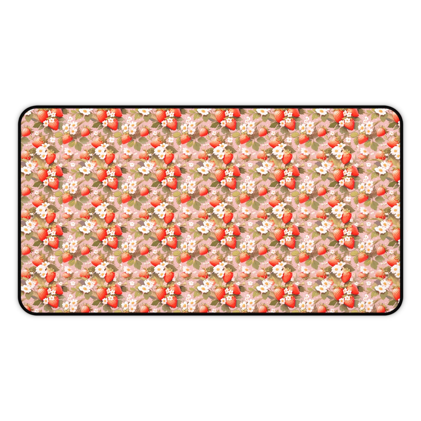 Symphony of Strawberries Desk Mat
